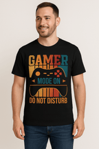 Gamer Mode On Retro Design – Bold Gaming Graphic POD T-shirt