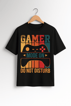 Gamer Mode On Retro Design – Bold Gaming Graphic POD T-shirt