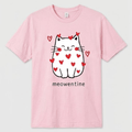 Cute Cat Valentine T-Shirt - Meowentine Funny Valentine’s Day Shirt - Soft Comfort Colors Unisex Tee