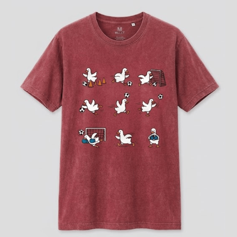 Funny Goose Soccer T-Shirt - Cute Sports Graphic Tee for Soccer Fans