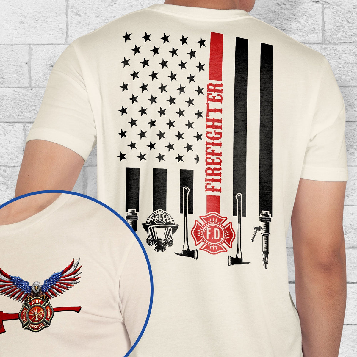The Thin Red Line American Eagle Firefighter T-Shirt