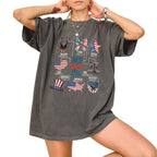 Independence Day, Gift for 4th of july, American Flag, God Says I Am Comfort Colors T-shirt