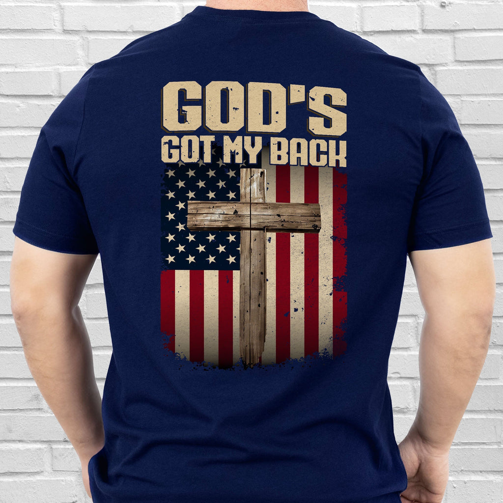 God Christian Cross T-Shirt God's Got My Back T-Shirt