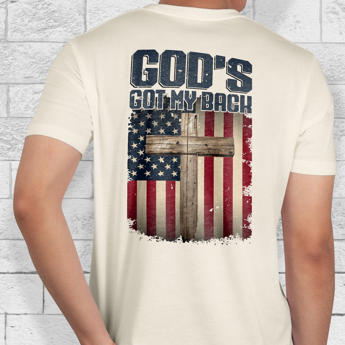 God Christian Cross T-Shirt God's Got My Back T-Shirt