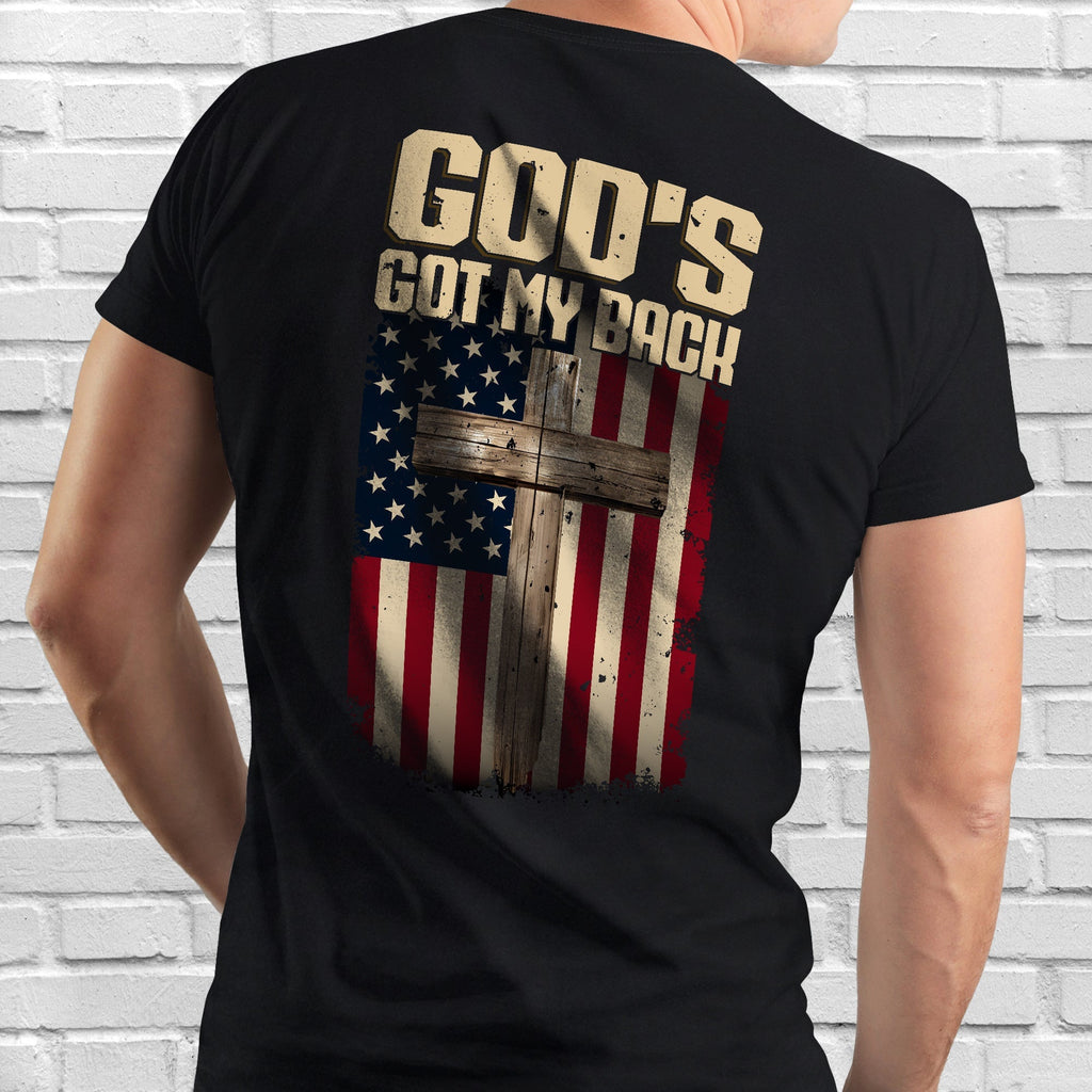 God Christian Cross T-Shirt God's Got My Back T-Shirt