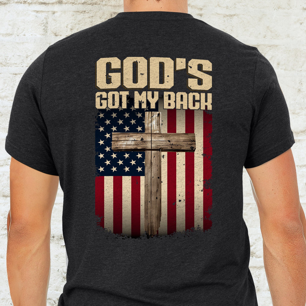 God Christian Cross T-Shirt God's Got My Back T-Shirt